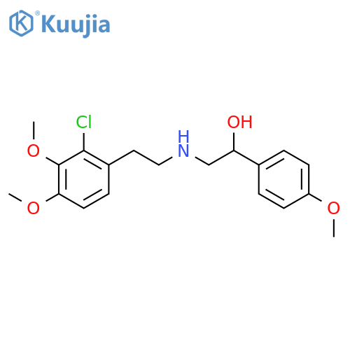 2-((2-Chloro-3,4-dimethoxyphenethyl)amino)-1-(4-methoxyphenyl)ethanol structure