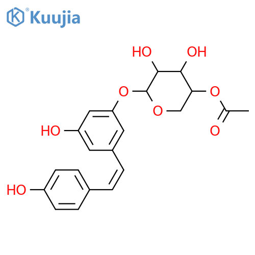 1-(3,5-Dihydroxyphenyl)-2-(4-hydroxyphenyl)ethylene; (E)-form, 3-O-(4-O-Acetyl-β-D-xylopyranoside) structure