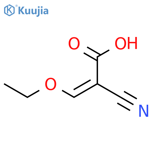 2-cyano-3-ethoxyprop-2-enoic acid structure
