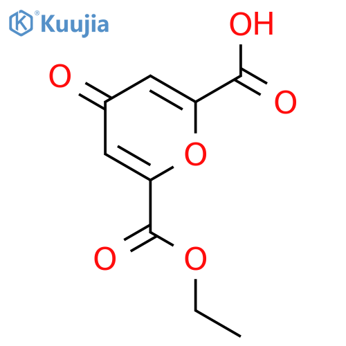 6-(Ethoxycarbonyl)-4-oxo-4H-pyran-2-carboxylic acid structure