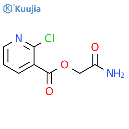 2-Amino-2-oxoethyl 2-chloro-3-pyridinecarboxylate structure
