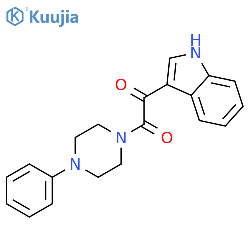 1-(1H-indol-3-yl)-2-(4-phenylpiperazin-1-yl)ethane-1,2-dione structure