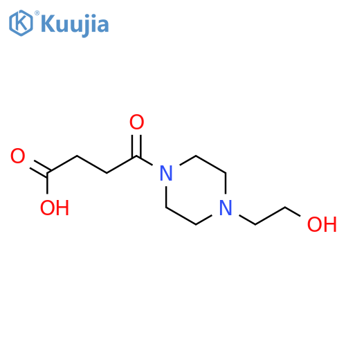 4-4-(2-Hydroxy-ethyl)-piperazin-1-yl-4-oxo-butyric Acid structure