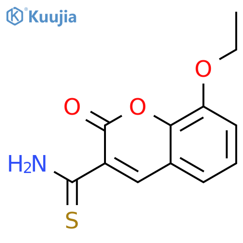 8-ethoxy-2-oxo-2H-chromene-3-carbothioamide structure
