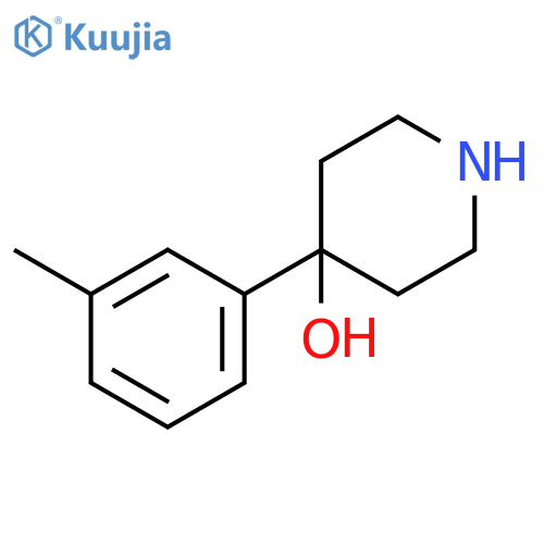 4-(3-methylphenyl)piperidin-4-ol structure