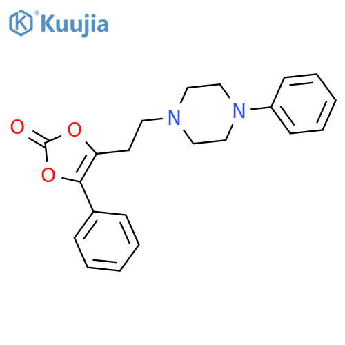 1,3-DIOXOL-2-ONE, 4-PHENYL-5-[2-(4-PHENYL-1-PIPERAZINYL)ETHYL]- structure