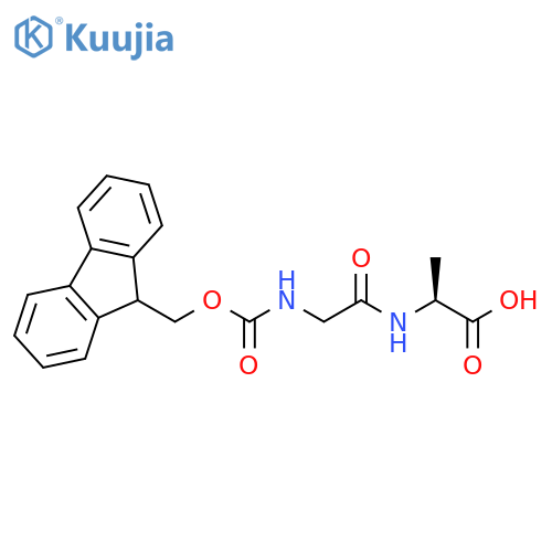 (2S)-2-2-({(9H-fluoren-9-yl)methoxycarbonyl}amino)acetamidopropanoic acid structure