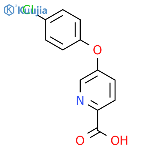 5-(4-chlorophenoxy)pyridine-2-carboxylic acid structure
