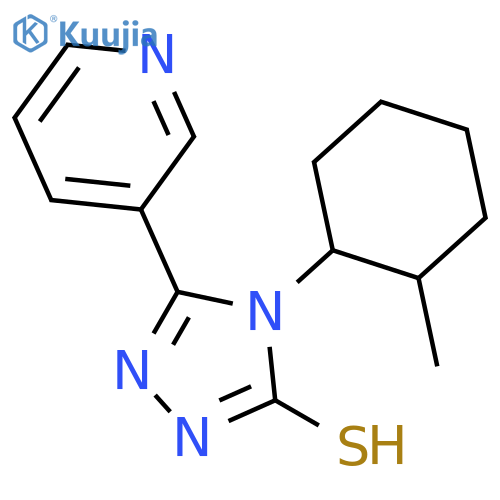 4-(2-Methylcyclohexyl)-5-(pyridin-3-yl)-4H-1,2,4-triazole-3-thiol structure