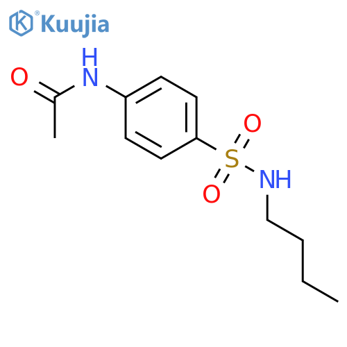 Acetamide, N-[4-[(butylamino)sulfonyl]phenyl]- structure