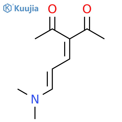 3-[3-(dimethylamino)prop-2-enylidene]pentane-2,4-dione structure