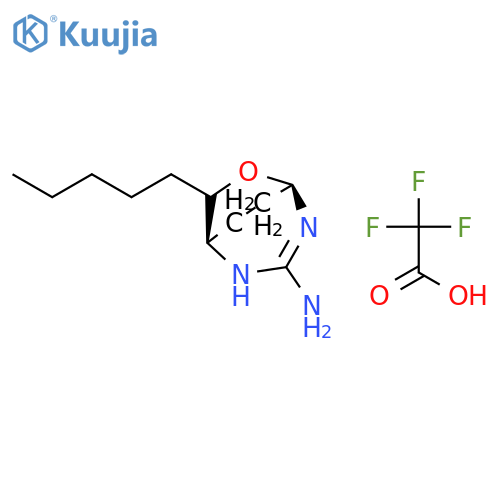 (1r,5r)-7-pentyl-6-oxa-2,4-diazabicyclo[3.2.2]non-3-en-3-amine;2,2,2-trifluoroacetic Acid structure