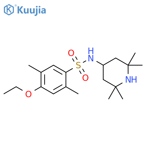 4-ethoxy-2,5-dimethyl-N-(2,2,6,6-tetramethylpiperidin-4-yl)benzene-1-sulfonamide structure