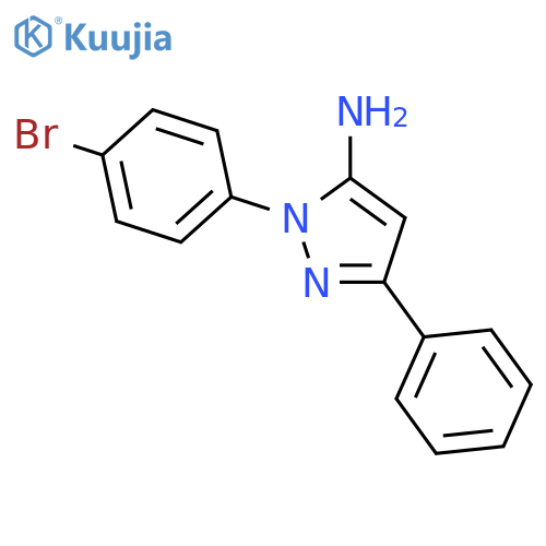 2-(4-Bromophenyl)-5-phenyl-2H-pyrazol-3-ylamine structure
