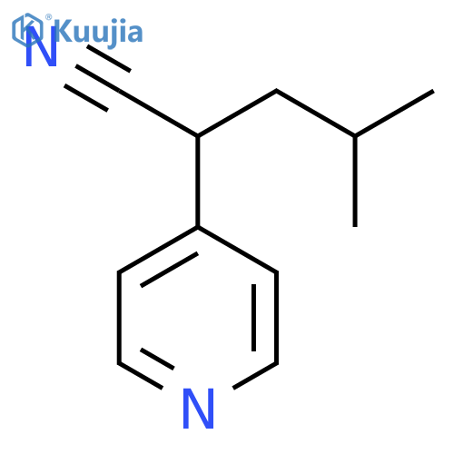 4-Pyridineacetonitrile, α-(2-methylpropyl)- structure