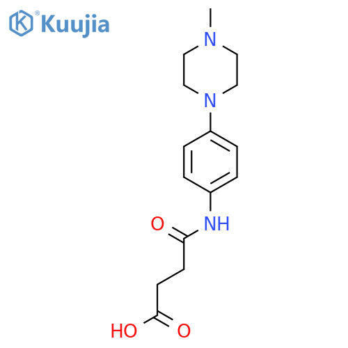 4-{4-(4-Methylpiperazin-1-yl)phenylamino}-4-oxobutanoic acid structure