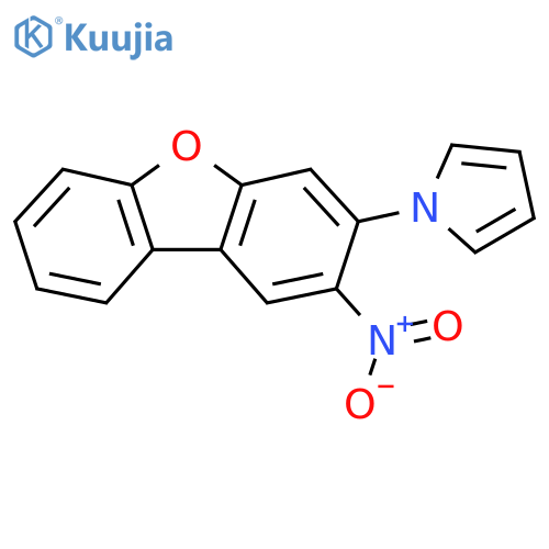 1-(2-Nitrodibenzo[b,d]furan-3-yl)-1H-pyrrole structure