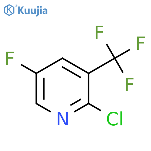 2-Chloro-5-fluoro-3-(trifluoromethyl)pyridine structure