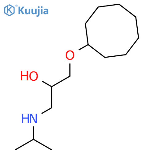 2-PROPANOL, 1-(CYCLOOCTYLOXY)-3-[(1-METHYLETHYL)AMINO]- structure