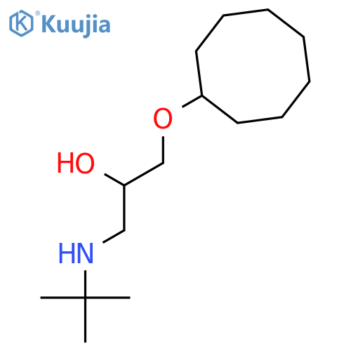 2-Propanol, 1-(cyclooctyloxy)-3-[(1,1-dimethylethyl)amino]- structure