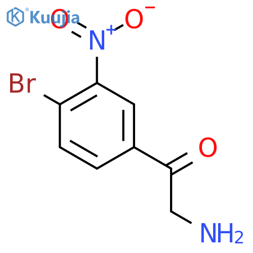 2-Amino-1-(4-bromo-3-nitrophenyl)ethan-1-one structure