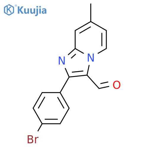 2-(4-Bromo-phenyl)-7-methyl-imidazo[1,2-a]pyridine -3-carbaldehyde structure