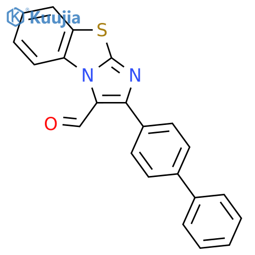 2-Biphenyl-4-yl-benzo[d]imidazo[2,1-b]thiazole-3-carbaldehyde structure