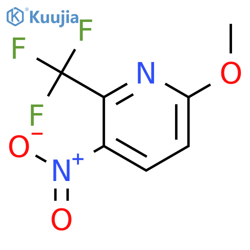 6-Methoxy-3-nitro-2-(trifluoromethyl)pyridine structure