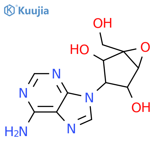 6-Oxabicyclo[3.1.0]hexane-2,4-diol,3-(6-amino-9H-purin-9-yl)-1-(hydroxymethyl)-, (1R,2R,3S,4S,5S)- structure