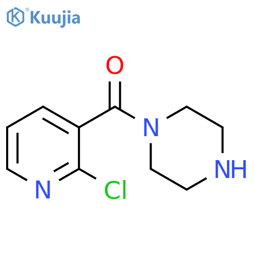 (2-chloropyridin-3-yl)(piperazin-1-yl)methanone structure