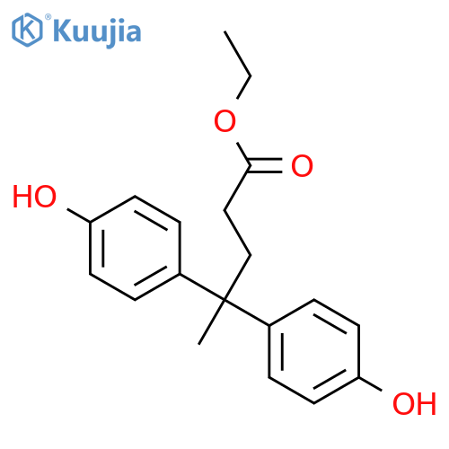 Ethyl 4,4-bis(4-hydroxyphenyl)pentanoate structure