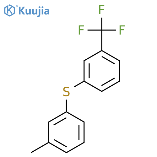 Benzene, 1-[(3-methylphenyl)thio]-3-(trifluoromethyl)- structure