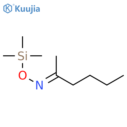2-HEXANONE, O-(TRIMETHYLSILYL)OXIME, (E)- structure