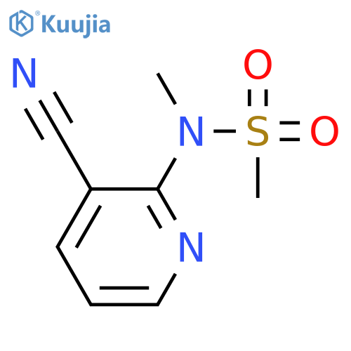 N-(3-Cyanopyridin-2-yl)-N-methylmethanesulfonamide structure