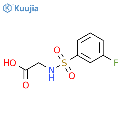 2-(3-fluorobenzenesulfonamido)acetic acid structure
