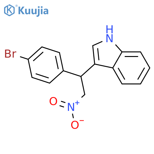 3-1-(4-bromophenyl)-2-nitroethyl-1H-indole structure
