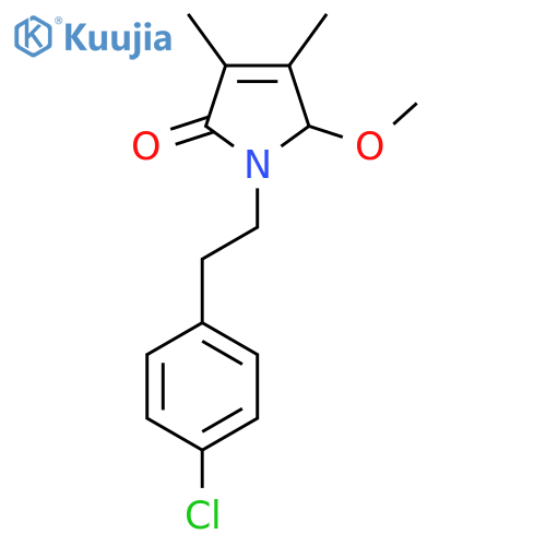 1-[2-(4-chlorophenyl)ethyl]-5-methoxy-3,4-dimethyl-1,5-dihydro-2H-pyrrol-2-one structure