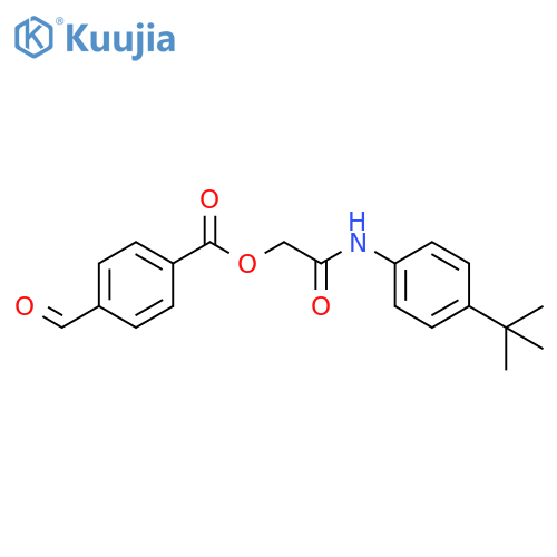 2-[[4-(1,1-Dimethylethyl)phenyl]amino]-2-oxoethyl 4-formylbenzoate structure