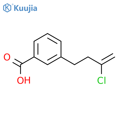 3-(3-chlorobut-3-enyl)benzoic acid structure