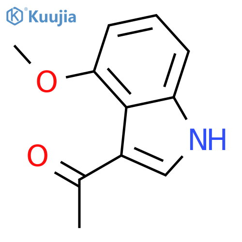 1-(4-methoxy-1H-indol-3-yl)-Ethanone structure
