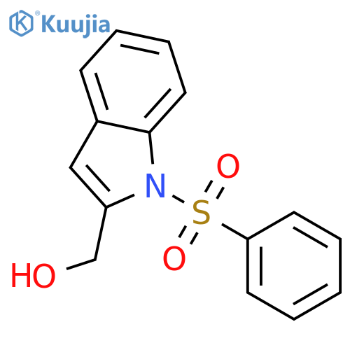 1-(Phenylsulfonyl)-1H-indol-2-ylmethanol structure