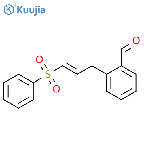 BENZALDEHYDE, 2-[3-(PHENYLSULFONYL)-2-PROPENYL]- structure