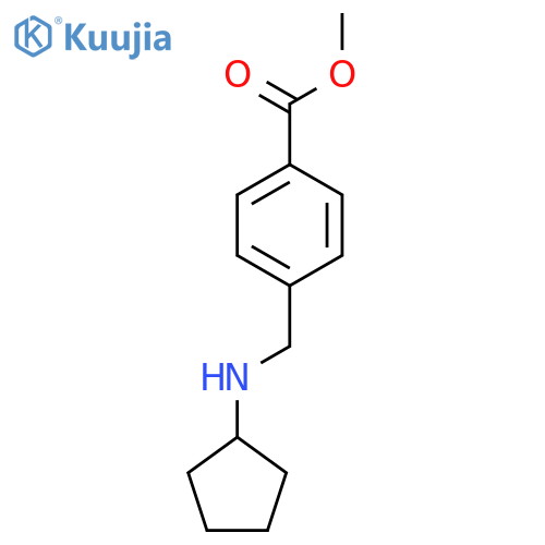 Methyl 4-[(cyclopentylamino)methyl]benzoate structure