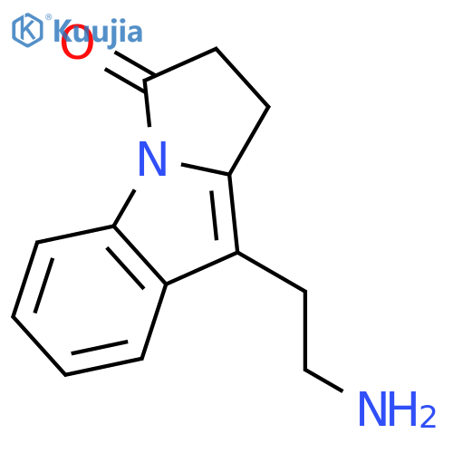 3H-Pyrrolo[1,2-a]indol-3-one, 9-(2-aminoethyl)-1,2-dihydro- structure
