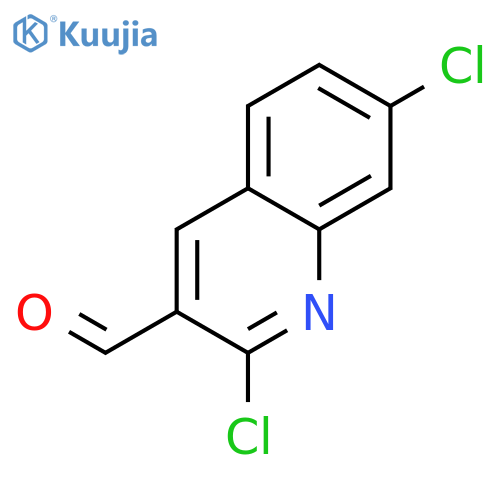 2,7-dichloroquinoline-3-carbaldehyde structure