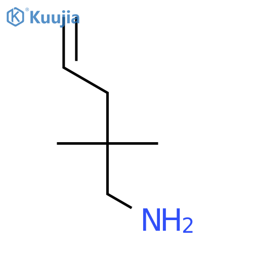 2,2-dimethylpent-4-en-1-amine structure