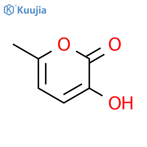 2H-Pyran-2-one, 3-hydroxy-6-methyl- structure