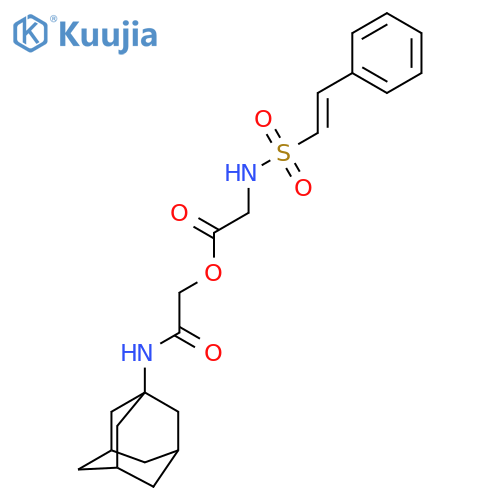 [(Adamantan-1-yl)carbamoyl]methyl 2-(2-phenylethenesulfonamido)acetate structure