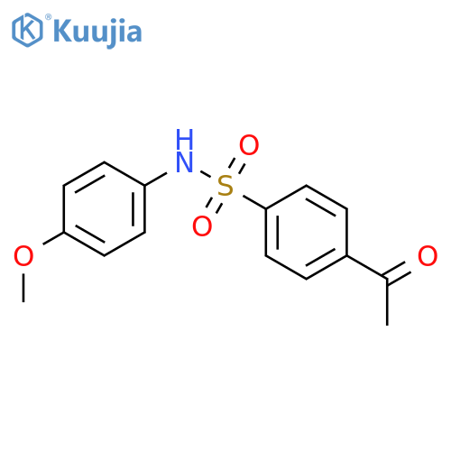 4-Acetyl-N-(4-methoxyphenyl)benzene-1-sulfonamide structure