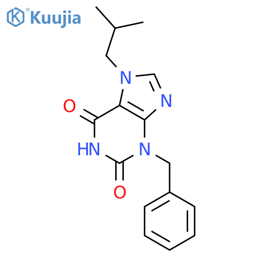 3-Benzyl-7-(2-methylpropyl)-2,3,6,7-tetrahydro-1H-purine-2,6-dione structure